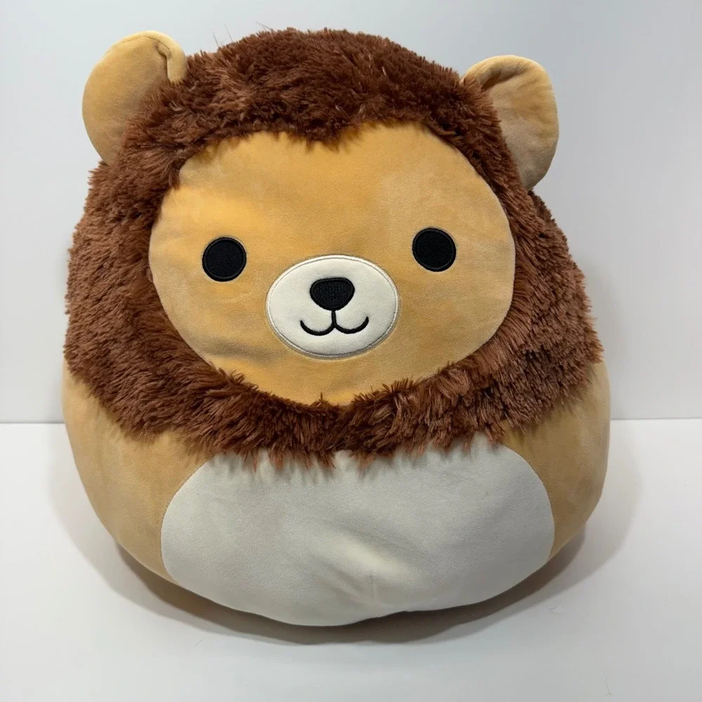 Squishmallows 16 Inch Francis the Lion Plush Tan Brown Fuzzy Mane Kellytoy